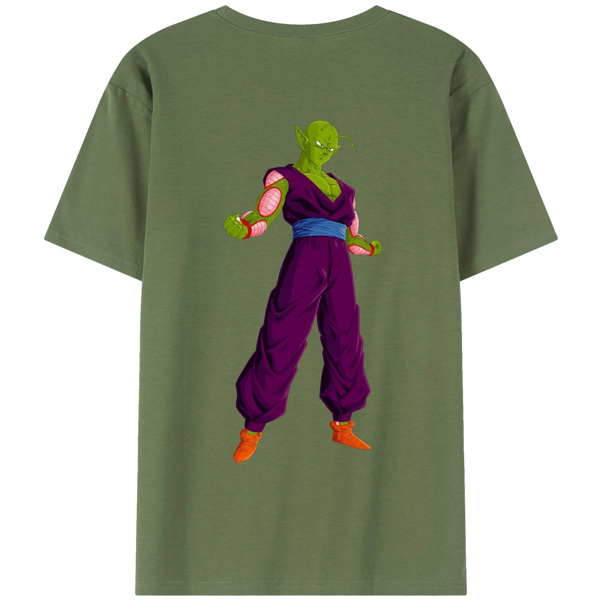 （画像用） ドラゴンボール ピッコロ DRAGON BALL Piccolo 綿100％ メンズ半袖Tシャツ（バックプリント） 通気性